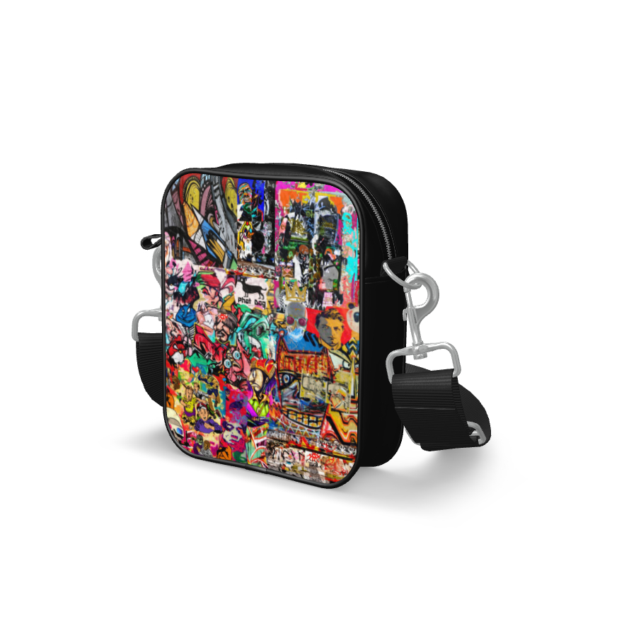 Colorful Graffiti Print Backpack Set, Symphony Preppy Style Travel  Schoolbag With Crossbody Bag And Pencil Case - Temu